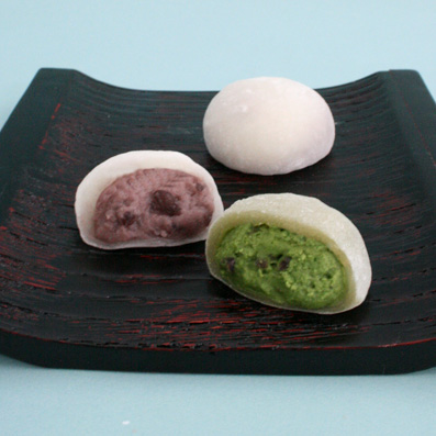 冷やし大福（小豆クリーム・抹茶） 
