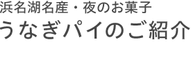 浜名湖名産・夜のお菓子 うなぎパイのご紹介